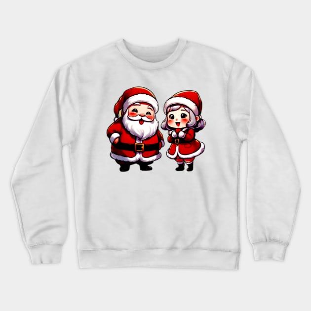 Happy Kawaii Santa Claus 06 Crewneck Sweatshirt by Vamamoi Créations